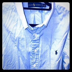 Polo Men’s Button Down Light Blue Size XL